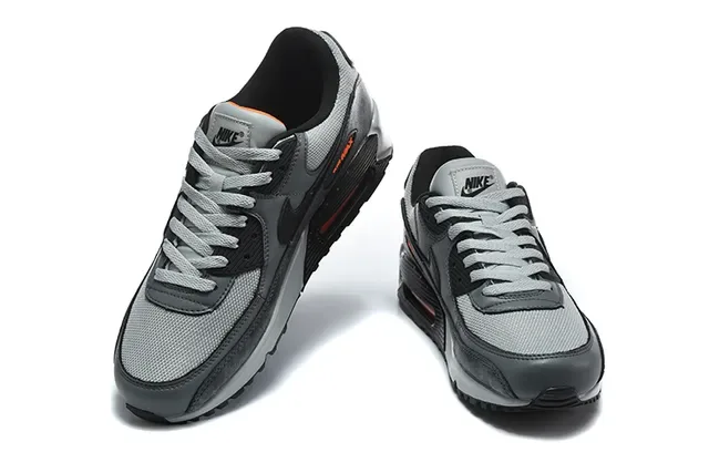 Nike Air Max 90 Black and Metallic Silver Lifestyle Sneakers 9