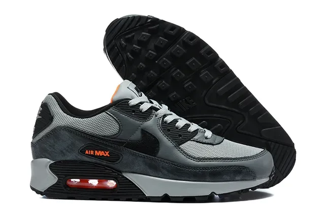 Nike Air Max 90 Black and Metallic Silver Lifestyle Sneakers 11