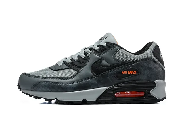 Nike Air Max 90 Black and Metallic Silver Lifestyle Sneakers 12