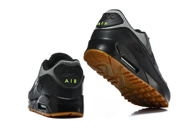 Nike Air Max 90 Black and Metallic Silver Lifestyle Sneakers 20