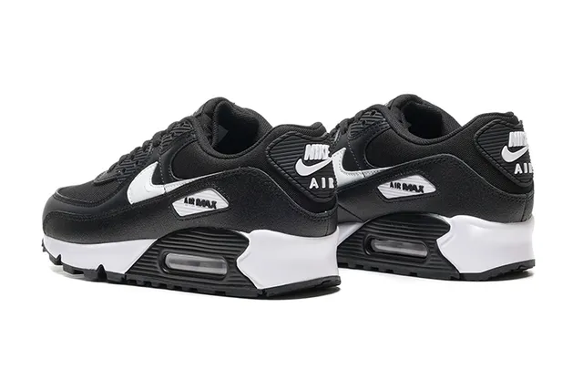 Nike Air Max 90 Black and White Lifestyle Sneakers 4