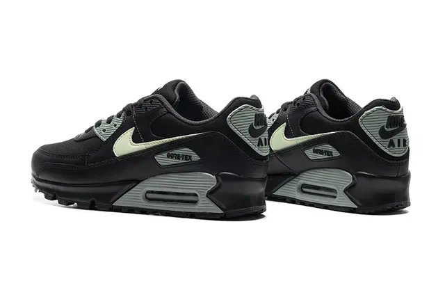 Nike Air Max 90 GORE-TEX Black Pale Green Lifestyle Sneakers 3