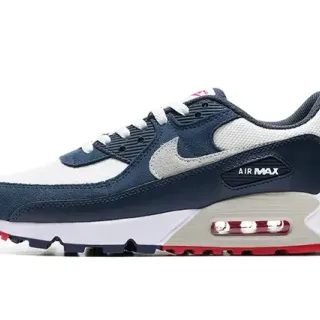 Nike Air Max 90 Navy White Red Lifestyle Sneakers