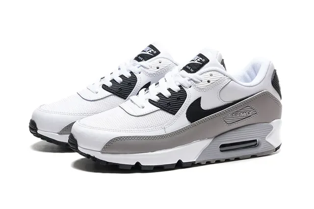 Nike Air Max 90 White Gray Black Baskets Lifestyle 5