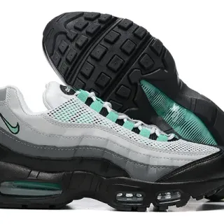 Nike Air Max 95 Black Gray Mint Green Lifestyle Sneakers