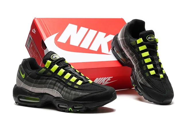 Nike Air Max 95 Black Neon Green Lifestyle Sneakers 2