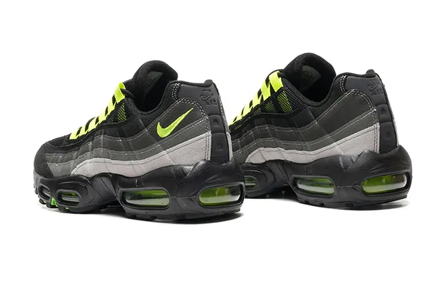 Nike Air Max 95 Black Neon Green Lifestyle Sneakers 4