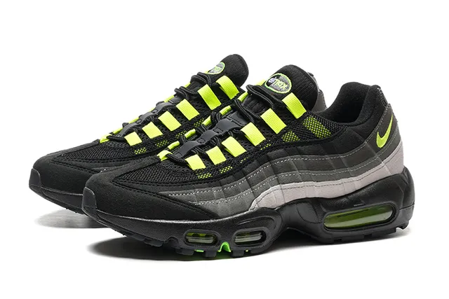 Nike Air Max 95 Black Neon Green Lifestyle Sneakers 5