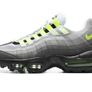 Nike Air Max 95 Gray and Neon Green Lifestyle Sneakers