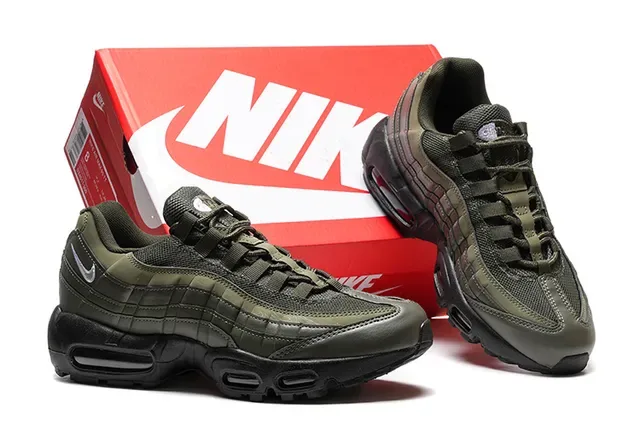 Nike Air Max 95 Olive Green Black Lifestyle Sneakers 2