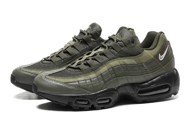 Nike Air Max 95 Olive Green Black Lifestyle Sneakers 5