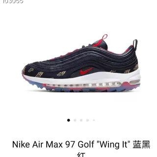 Nike Air Max 97 Golf "Wing It" Navy Red Lifestyle Sneakers