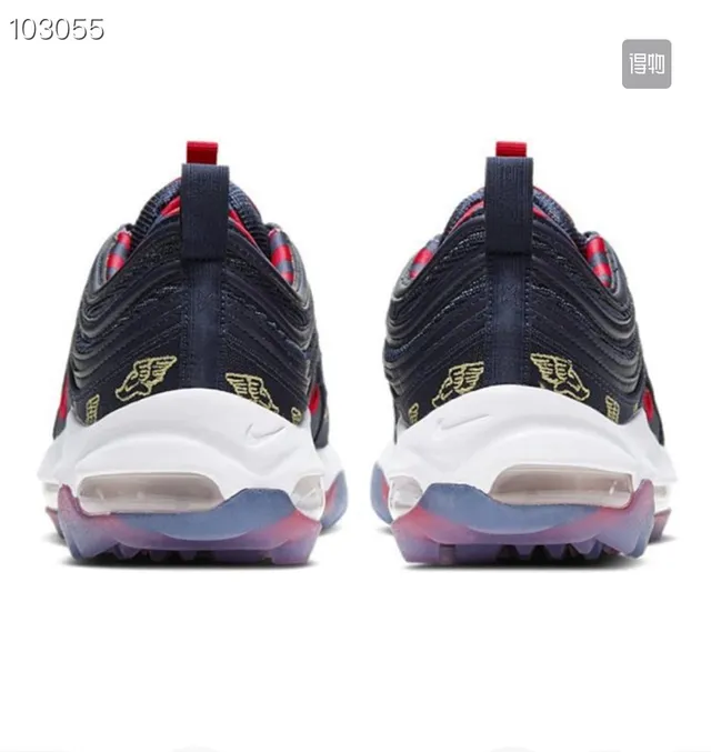 Nike Air Max 97 Golf "Wing It" Navy Red Lifestyle Sneakers 3