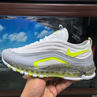 Nike Air Max 97 White and Neon Yellow Lifestyle Sneakers