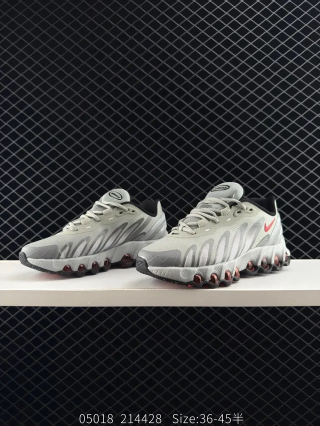 Nike Air Max DN8 Beige Gray Red Running Shoes 3