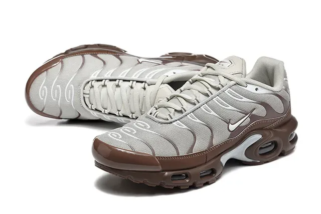 Nike Air Max Plus Brown Silver Maroon Lifestyle Sneakers 16