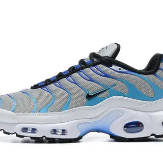 Nike Air Max Plus Gray Blue Wave Lifestyle Sneakers