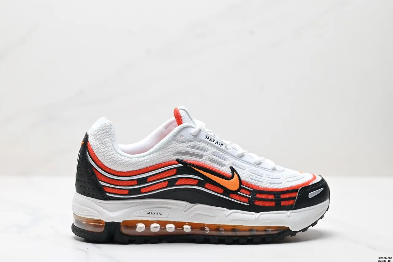 Nike Air Max Plus White Black Orange Lifestyle Sneakers 2