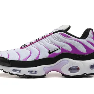 Nike Air Max Plus White Purple Black Lifestyle Sneakers