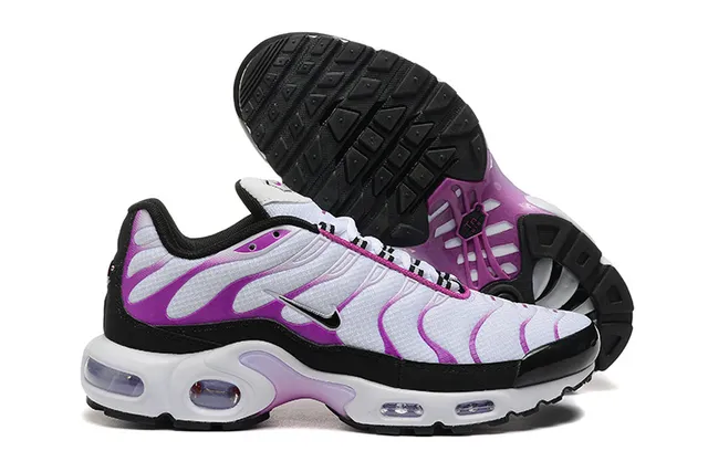 Nike Air Max Plus White Purple Black Lifestyle Sneakers 5