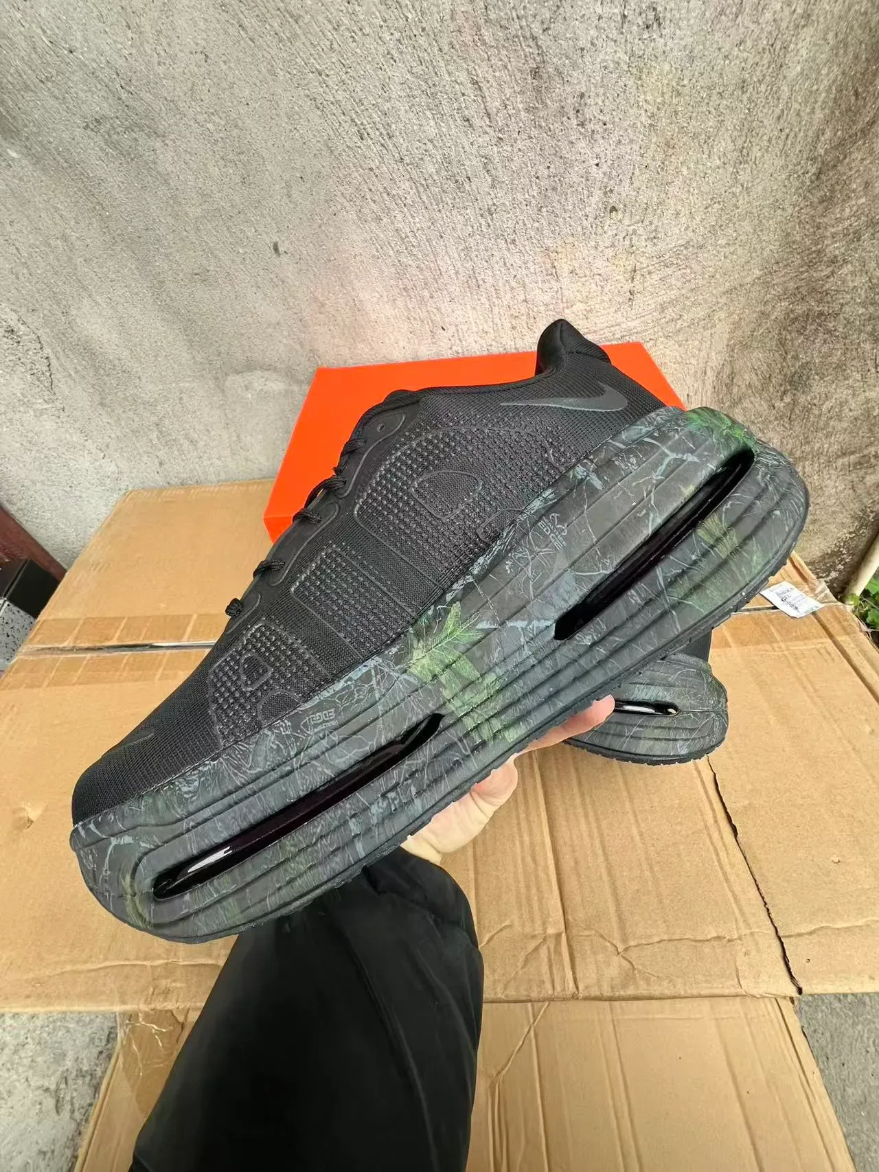 Nike Air Max Scorpion أسود أخضر نسيج أعلى ماربل ميدسول كونكي سنيكر 5