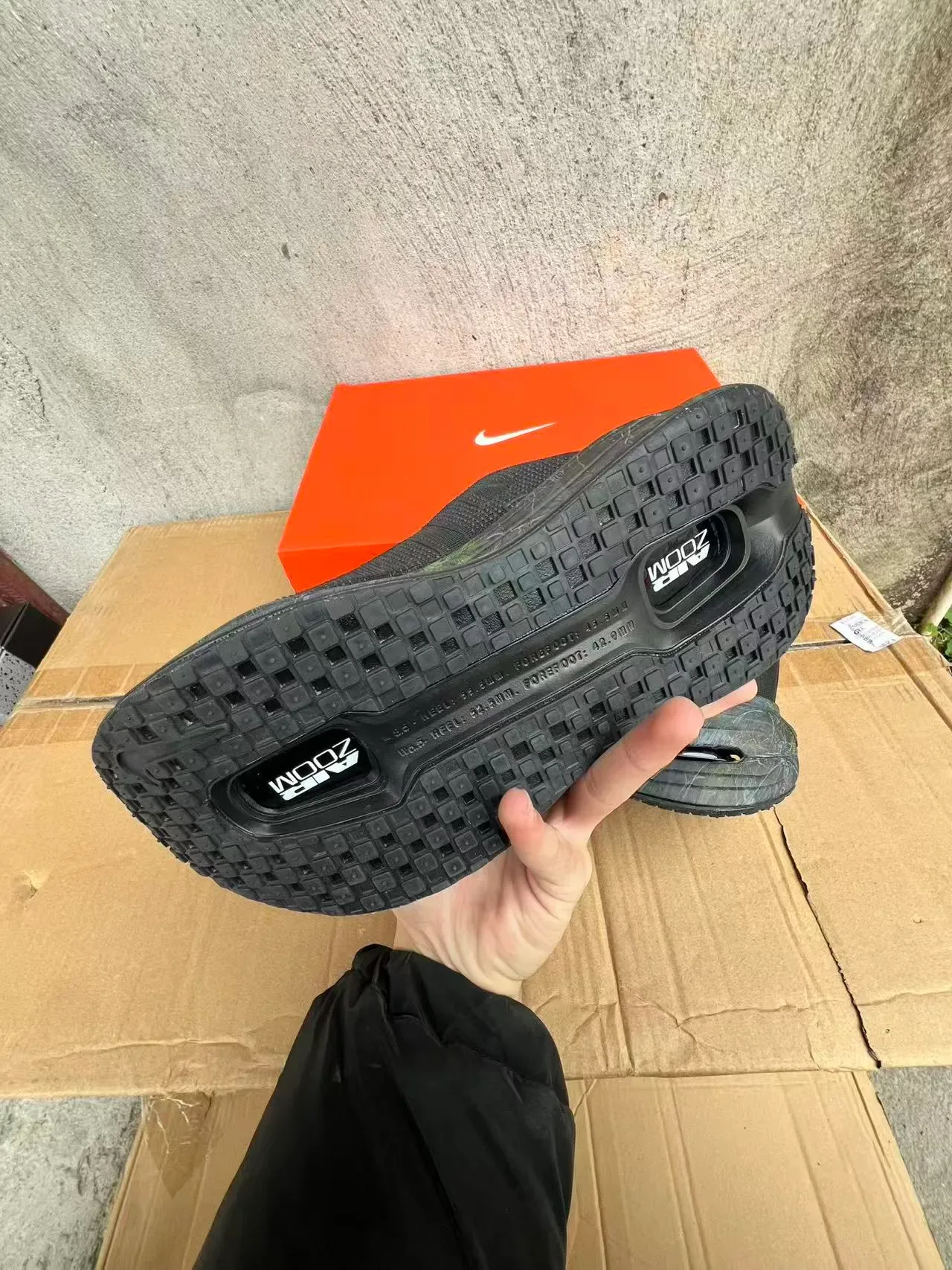 Nike Air Max Scorpion أسود أخضر نسيج أعلى ماربل ميدسول كونكي سنيكر 6