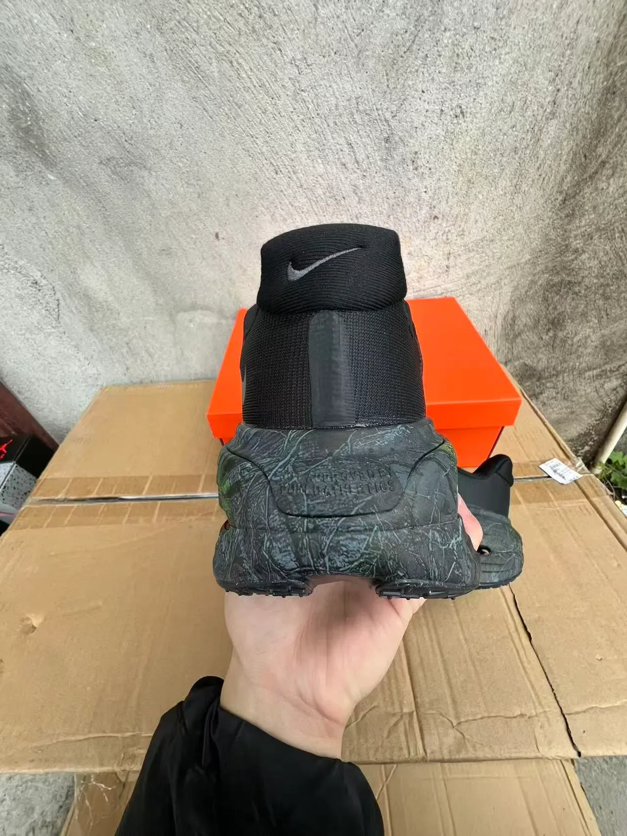Nike Air Max Scorpion أسود أخضر نسيج أعلى ماربل ميدسول كونكي سنيكر 8