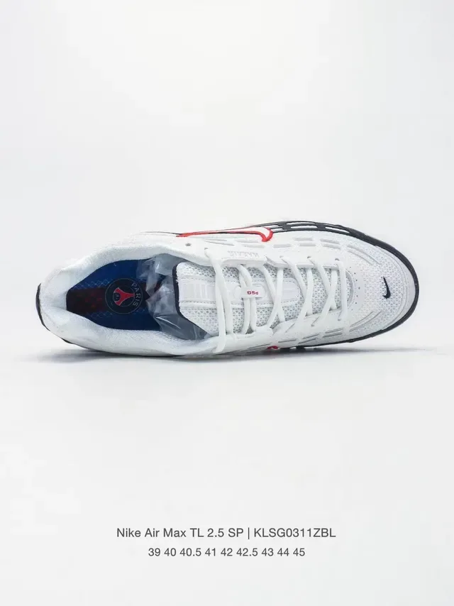 Nike Air Max TL 2.5 SP White Black Red Lifestyle Sneakers 7