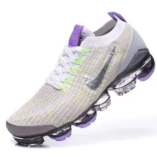 Nike Air VaporMax Flyknit 3 লাইম গ্রিন বেগুনি জীবনযাত্রার স্নিকার