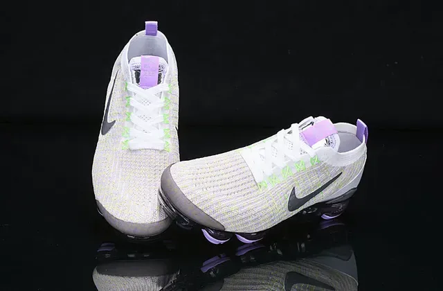 Nike Air VaporMax Flyknit 3 Lime Green Purple Lifestyle Sneakers 11