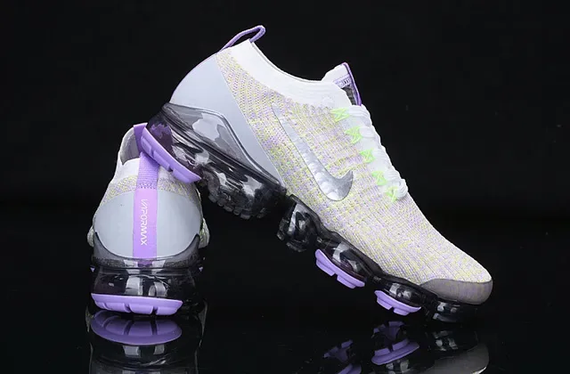 Nike Air VaporMax Flyknit 3 Lime Green Purple Lifestyle Sneakers 12