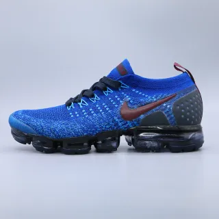Nike Air VaporMax Flyknit Blue Burgundy Lifestyle Sneakers