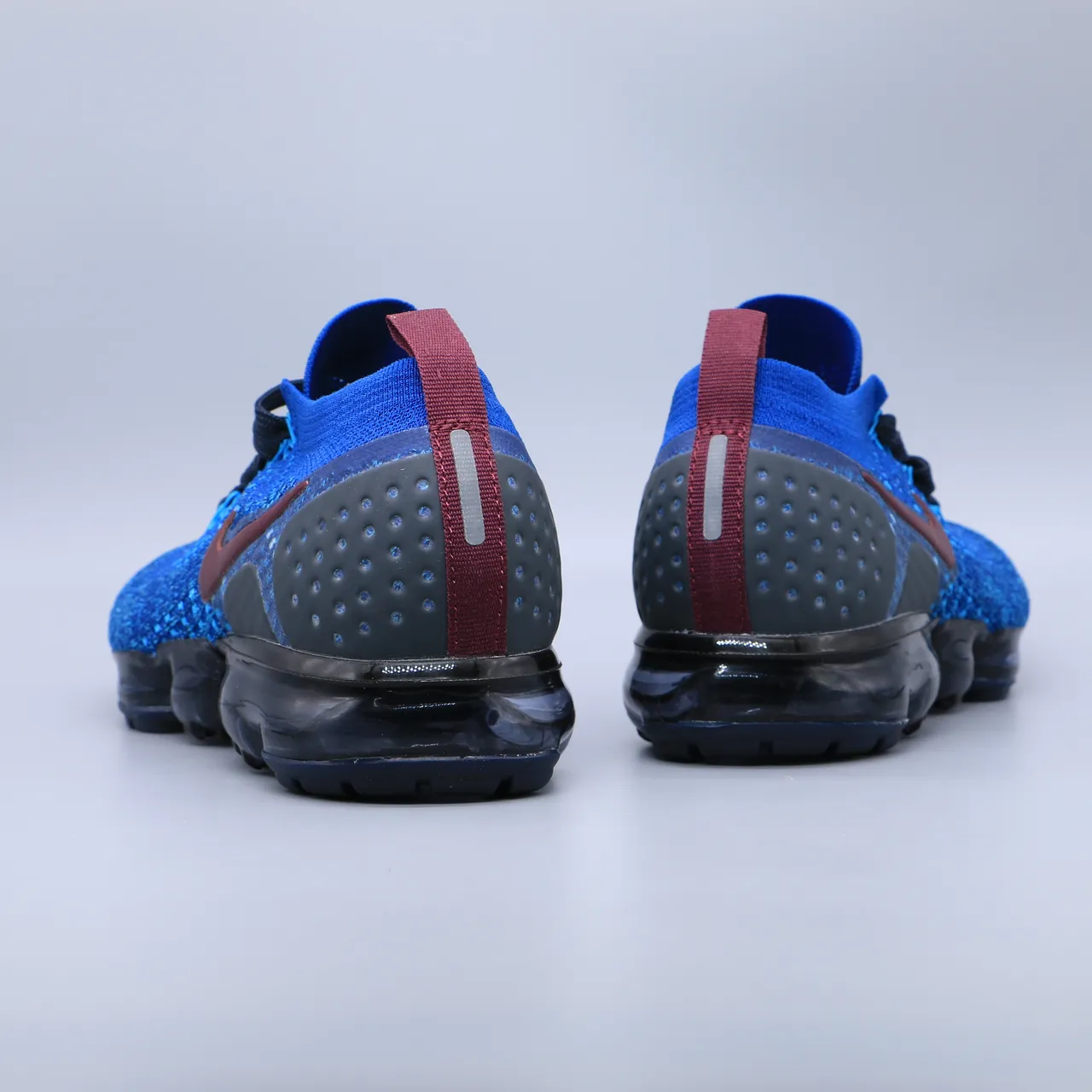Nike Air VaporMax Flyknit Blue Burgundy Lifestyle Sneakers 3