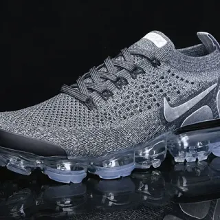 Nike Air VaporMax Flyknit ধূসর রূপালি লাইফস্টাইল স্নিকার
