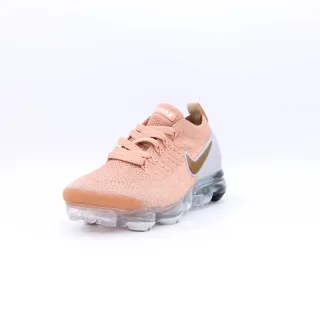 Nike Air VaporMax Flyknit Peach Metallic Gold Lifestyle Sneakers