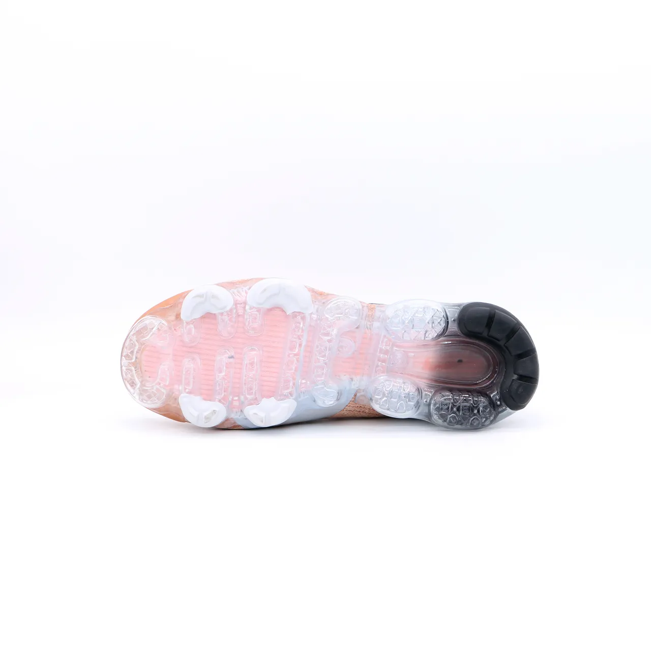 Nike Air VaporMax Flyknit Peach Metallic Gold Lifestyle Sneakers 3