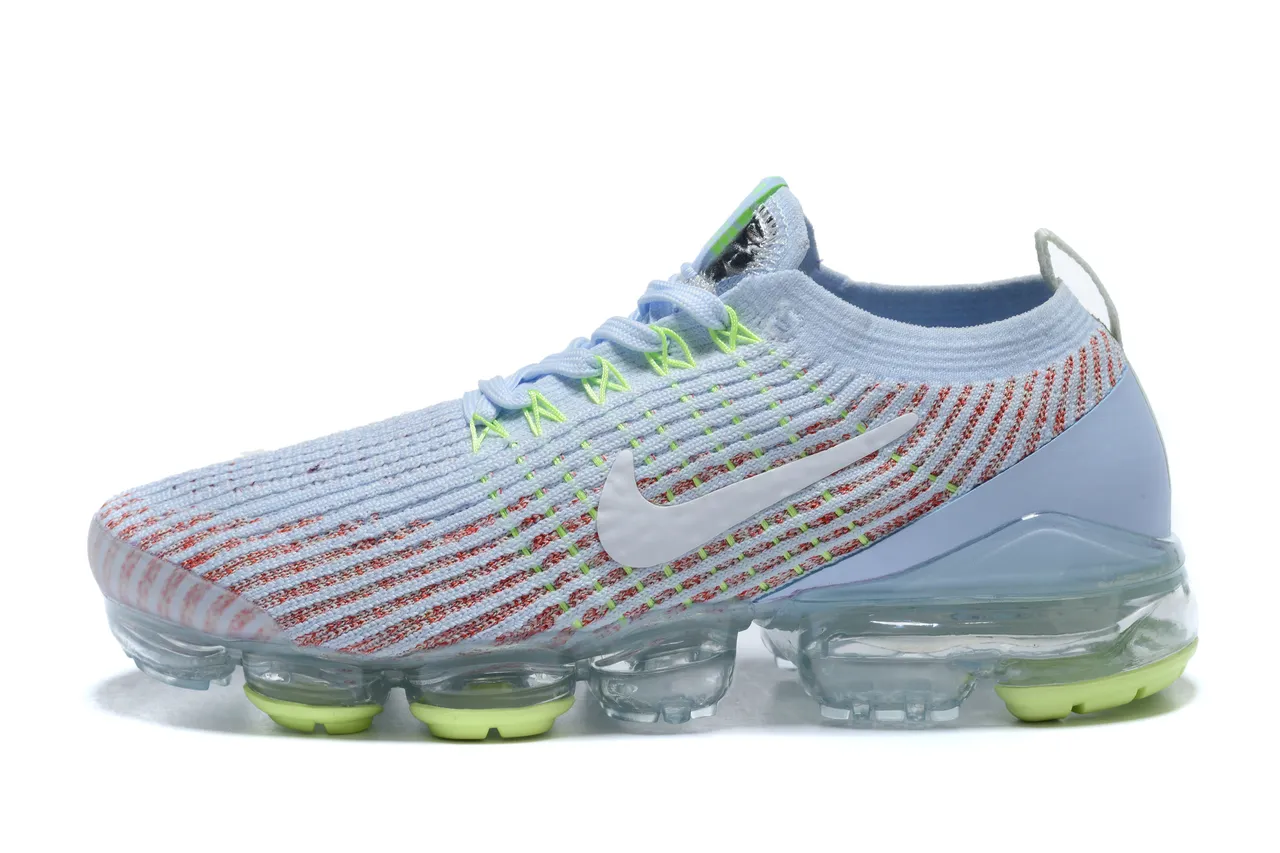 Nike Air VaporMax Light Blue Coral Neon Running Shoes 2