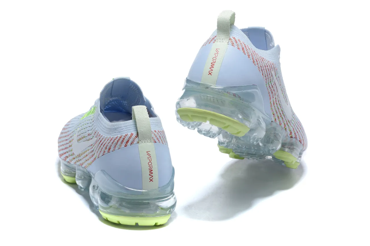 Nike Air VaporMax Light Blue Coral Neon Running Shoes 4
