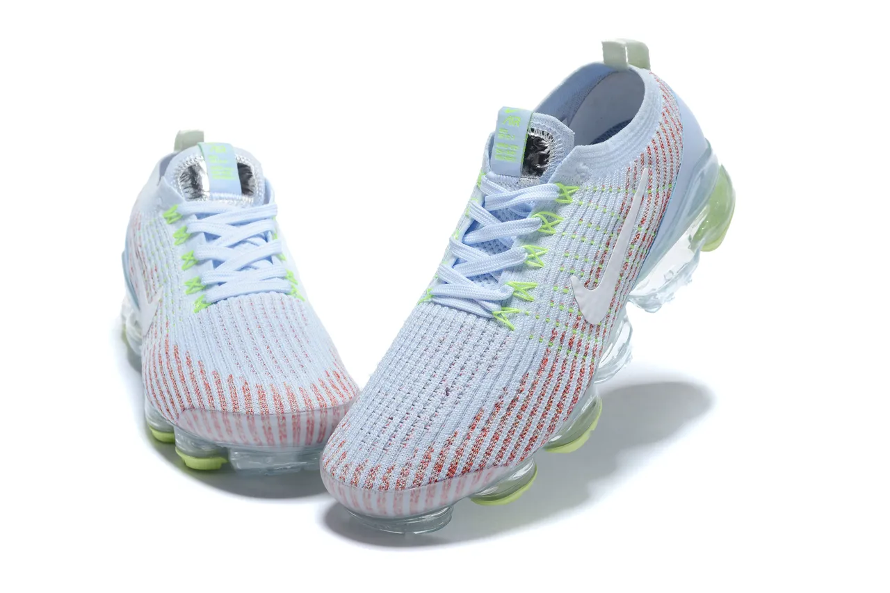 Nike Air VaporMax Light Blue Coral Neon Running Shoes 5