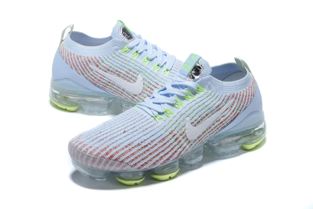 Nike Air VaporMax Light Blue Coral Neon Running Shoes 6