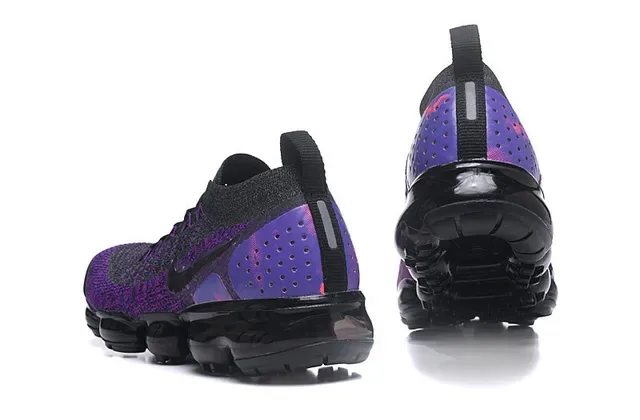 Nike Air VaporMax Tênis de corrida gradiente roxo Flyknit 3