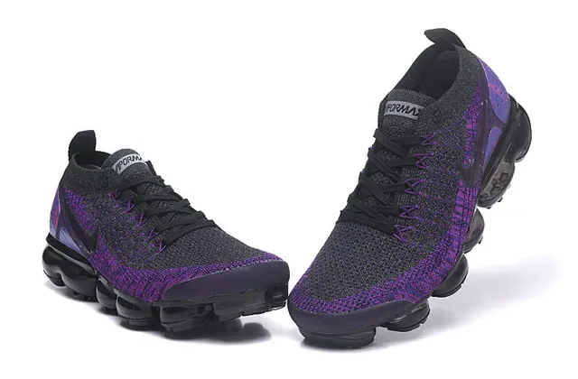 Nike Air VaporMax Tênis de corrida gradiente roxo Flyknit 4