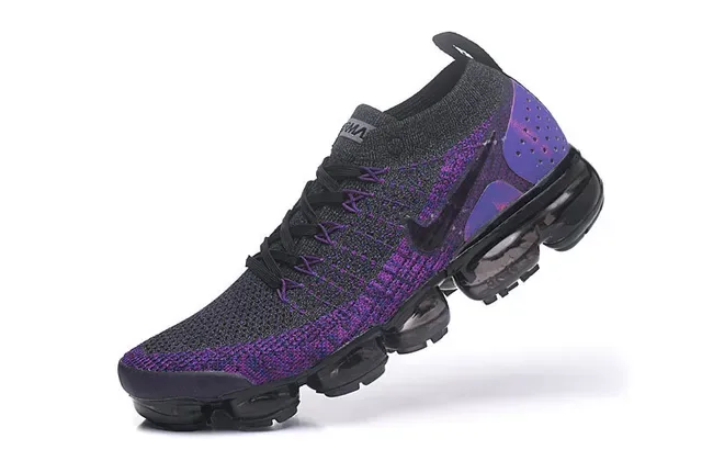 Nike Air VaporMax Tênis de corrida gradiente roxo Flyknit 5