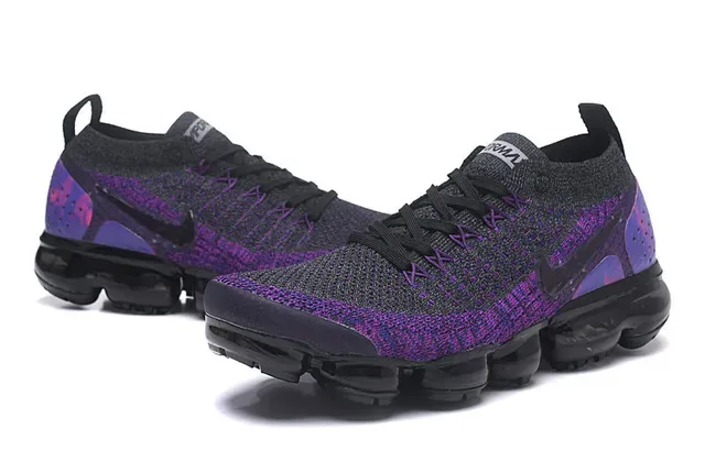 Nike Air VaporMax Tênis de corrida gradiente roxo Flyknit 6
