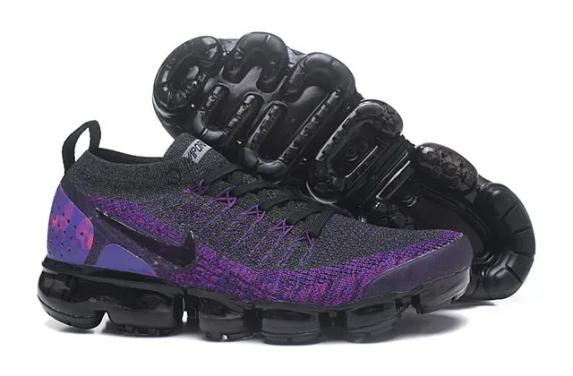 Nike Air VaporMax Tênis de corrida gradiente roxo Flyknit 7