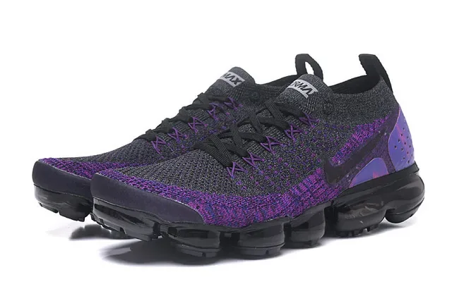 Nike Air VaporMax Tênis de corrida gradiente roxo Flyknit 8