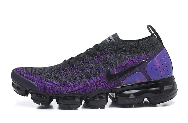 Nike Air VaporMax Tênis de corrida gradiente roxo Flyknit 9