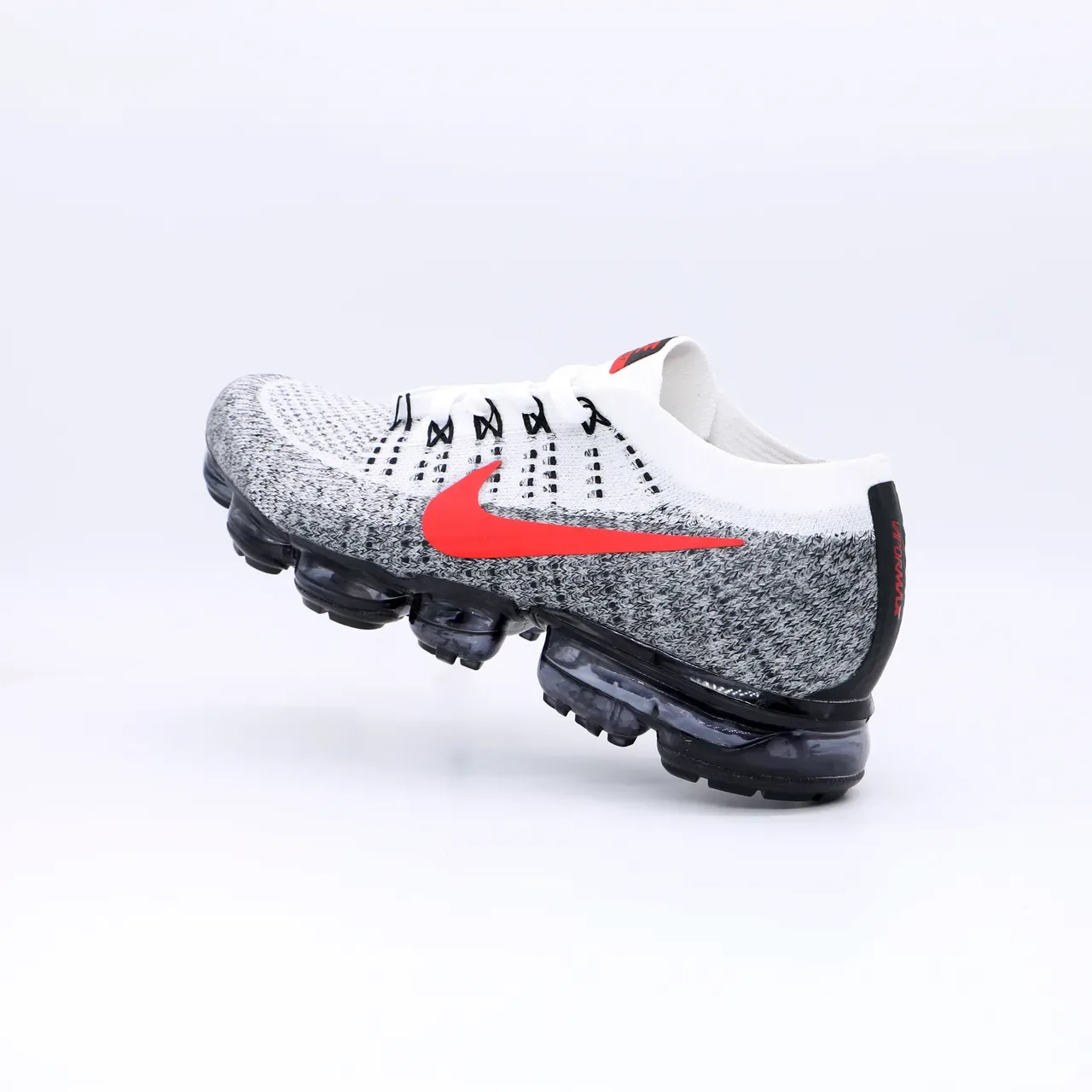 Nike Air VaporMax White Gray Red Lifestyle Sneakers 9