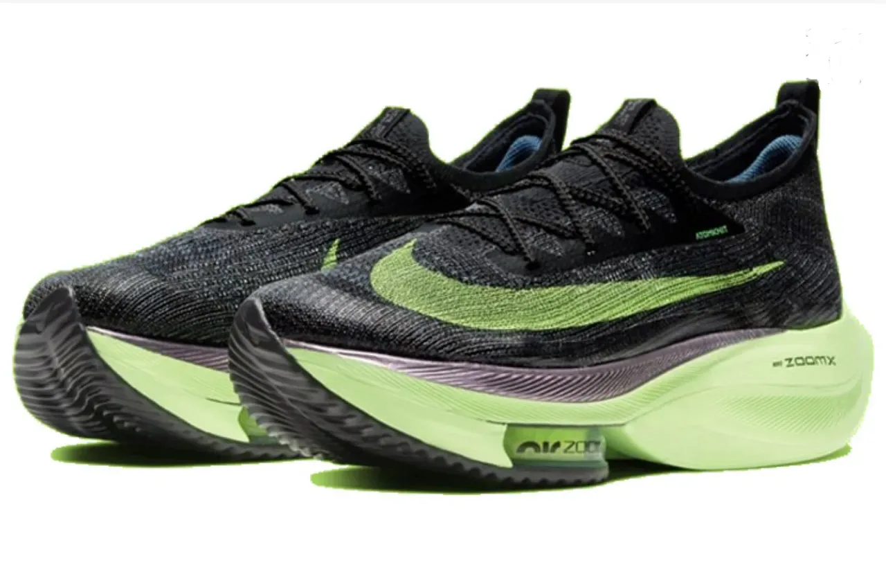 Nike Air Zoom Alphafly Noir Lime Vert Chaussures de course 9