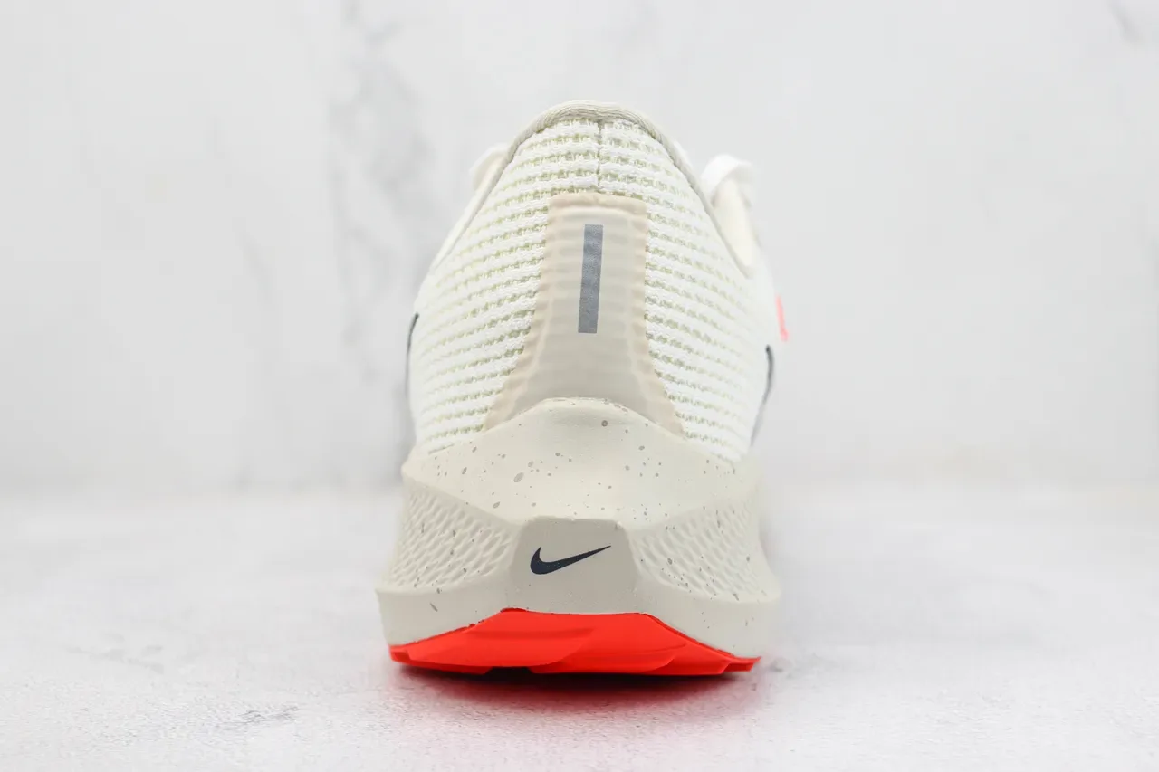 Nike Air Zoom Pegasus 40 Off-White Navy Orange Tênis de corrida 9